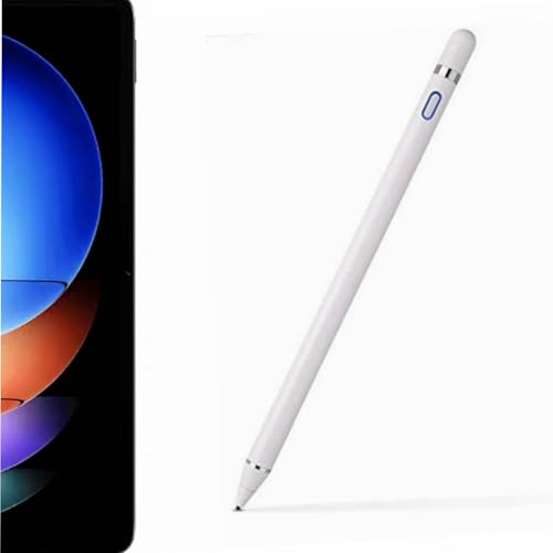 Stylus kapazitiver Stift aktiver Stift für Xiaomi Pad 6S Pro Mi Pad 6S Pro 12,4 Zoll 2023 MiPad6S MiPad 6S Pro Tablet Wiederaufladbar elektromagnetische Touch Screen Pen 4096 Pression (Weiß)