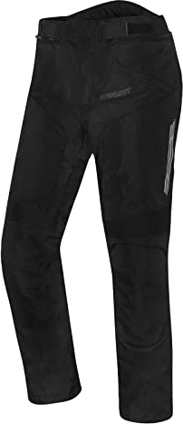 Germot Livorno wasserdichte Kinder Motorrad Textilhose, schwarz, 140