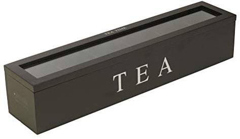 Cassettiere per il tè, Scatola per il tè in Legno con 5 Slot per Contenere il Contenitore per le Bustine di tè (Bianco)