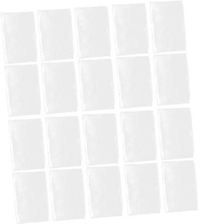 Kisangel 30stücke Etiketten Selbstklebend Material Transparente Kartenhülle Kartenbeutel Zum Schutz Vor Fingerabdrücken Und Wasser Logos Einfach Anbringen Als Klassifizierungszeichen