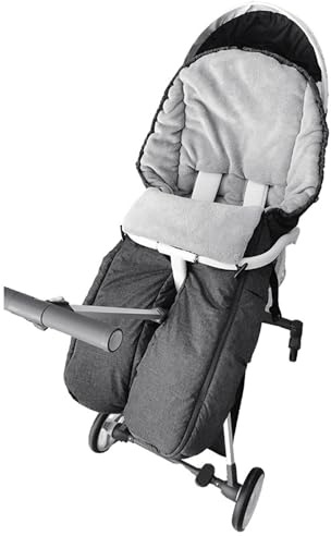 LekLai Pushchair Pram Footmuffs, Warm Waterproof Windproof Cosy Toes Winter with Zipper, Universal Split-Leg Foot Cover for Stroller, Buggy, Pushchair,B
