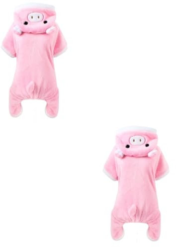 Housoutil 2stücke Funny Pet Kostüm Für Hunde Und Katzen Pig Outfit Für Halloween Und Weihnachten s Bequem Für Besondere Anlässe