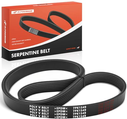 A-Premium 61.02 Inch Serpentine Drive Belt Compatible with Toyota & Lexus Cars - Camry, RAV4, Highlander, Sienna, Avalon, Venza, ES350, GS300, GS350, IS250, IS300, IS350, RC300, RC350, V6 Gas Only