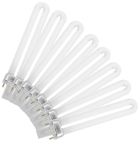 Healvian 8Er Set Uv Lampe Ersatzröhren 9W 365Nm Für Gelnägel Nagellampe Röhren Ersatz Für Maniküre Lichthärtungsgerät Kompatibel Mit Uv Lampen Zubehör