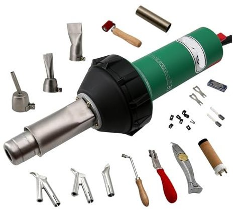 Pistola de soldadura por aire caliente Pistola de soldadura de plástico D16T 220V/110V 1600W, soplador de aire caliente, soplete de calor, soldador de plástico con función de enfriamiento automático(K