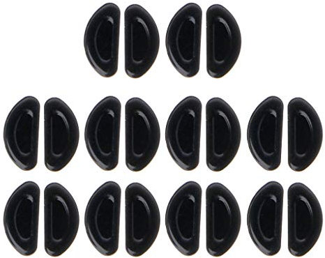YFAFA 10 Paar weiche Silikon-Nasenkleber Brillen Nasenbrillen Nasenbrillen Nasenpads