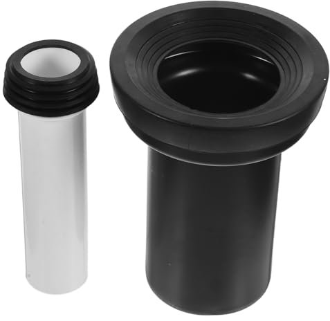 Vaguelly Collegamento Wc Estensione Scarico in Pvc Resistente Tubo Scarico Per Water Anti-odori Facile Da Installare e Smontare Accessori Per Wc a 2 Pezzi