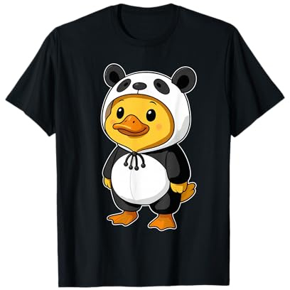 Disfraz Kawaii de pato en panda para niñas y niños amantes del pato Camiseta