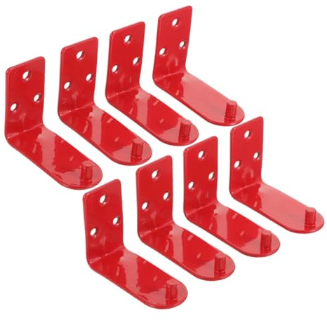 Homoyoyo 8pcs Fire Extinguisher Bracket Set Wall Mount Hooks for Easy Access Durable Fire Extinguisher Hanger Compatible with All Valve Slots for Home Office and Vehicles