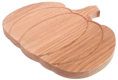 Cabilock Planche à Découper Petite Forme Citrouille Dacacia Plateau Fromage Polyvalent pour Cuisine Automne Halloween et Thanksgiving Décoration Compacte et Portable