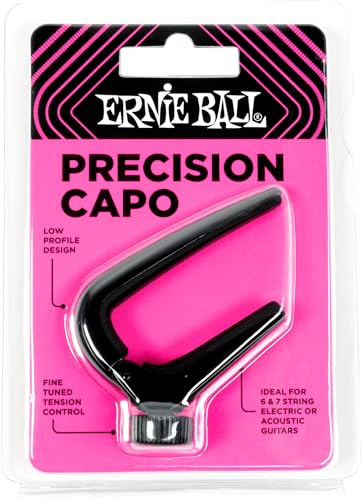Ernie Ball Capotraste/Cejilla de Precisión – Negro