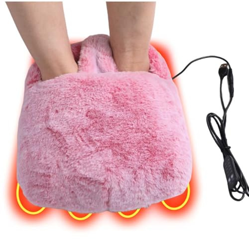 Elektrischer USB-beheizter Fußwärmer, Winter, warme Füße, Heizkissen, waschbar, 5 Temperatureinstellungen & 5 Timer, automatische Abschaltung, schnelles Heizkissen für Zuhause, Büro, Schlafsaal