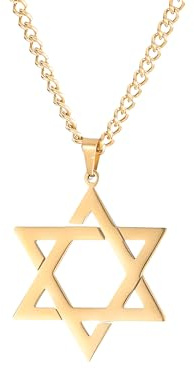 925 sterling silver hänge hexagram dubbellager kedja judiska kvinnor David Star of David halsband för män
