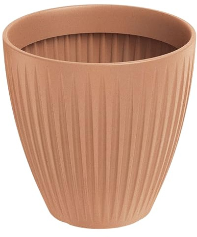 Well Home Maceta de Rotomoldeo Latia Round MIDL Ø60x58 Terracota