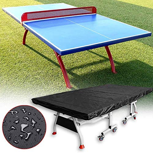 MOOUK Abdeckung für Tischtennisplatte, Wasserdichtes Atmungsaktives Tischtennisplatte Schutzhülle, Oxford Polyester Ping Pong Tisch Abdeckung Wasser und UV beständig, 280x150cm, Staubdicht