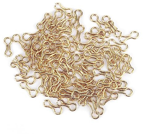 RiToEasysports 300 Stück Angelköder-Ösen, Stahllegierung, Angelblei-Ösen für Gewichte, Formen, Tackle-Zubehör (M)