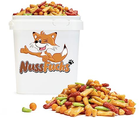 Reiscracker Rigato MIX 1kg im Eimer mit Sojasoße und Paprika NussFuchs