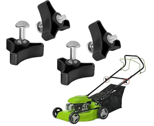Tosaerba Triangolo Maniglia Manopola Vite Dado,4 PCS Universale Maniglia Dado e Bullone Tagliaerba Bullone a Vite Dado Tosaerba e Triplo Angolo Tosaerba maniglia bulloni tosaerba parti Accessori