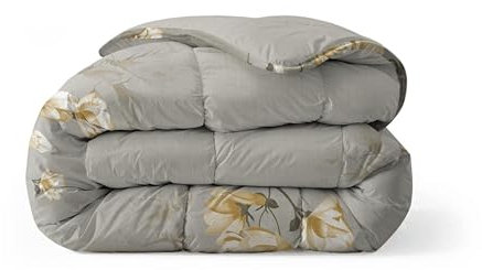 Zelesta Royalbed Couette 4 Saisons 240x200cm - Sans Housse, Linge de Lit Hiver et Été Chaude - Lavable, Hypoallergénique (White Blossom)