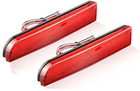 Für Mitsubishi Lancer Evo X Outlander rot/schwarz LED Heckstoßstange Reflektorleuchten, Rückfahrleuchte/Bremse Nebelschlussleuchte und Signalleuchte