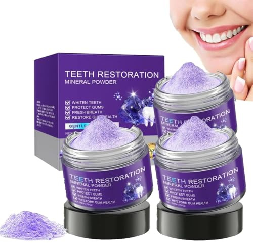 Oyikey Zahnreparatur Mineralpuder, Zahnreparatur Mineralpulver - 50g, Oyikey Zahnpulver, Zahnpulver Gegen Verfärbungen, Zahnaufhellungspuder, Effektiv bei der Stärkung von Zähnen und Zahnfleisch (3)