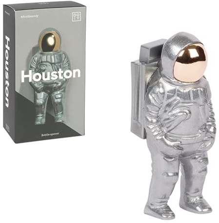 DOIY Bottle Opener Astronaut | Bar Accessories for Home Pub & Beer Bottle Opener | Bottle Openers for Garden Bar Accessories | Alcohol Gifts for Men & Beer Gifts for Men | Beer Bottle Opener | Grey