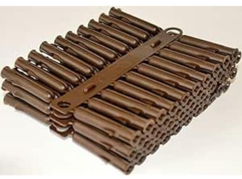 G4GADGET 50 Brown Wall plugs Screw Fixing Wall Expansion Wall Plugs Brick Stone Concrete