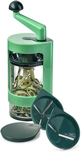 Genius Spiralschneider Super Julietti zum Schneiden von Gemüse – Gemüsespaghetti, Spiralen und Julienne