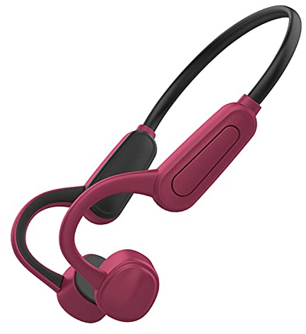 GZCRDZ K8 Casque Bluetooth sans fil à conduction osseuse, IPX8, étanche à l'eau, pour la natation, le fitness, 16 Go de mémoire, lecteur MP3 (rouge)