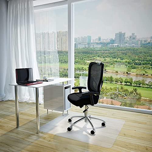 Estera de protección para el suelo, antideslizante y resistente a los arañazos, color blanco leche, protección para el suelo, para suelos laminados, parqué, suelos duros (90 x 90 cm)