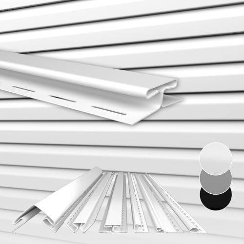 HEXIM Pannelli per facciate esterne, rivestimento per facciate, resistente agli agenti atmosferici, pannelli in plastica PVC U, rivestimento esterno della casa, resistente ai raggi UV (profilo di