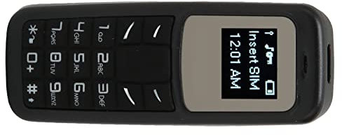 TUORE Mini Cell Phone, Mini Mobile Cell Phone Compact Lightweight Easy to Carry with Ear Hook for Sport (Black)