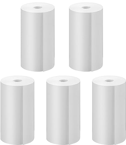 5 Rollen Druckpapier für Kinderkamera, GREENKINDER Sofortdruck Thermopapier, Nachfüllpapier für Kinderkamera, Sofortbildkamera-Zubehör(Länge: 2.16inch & Breite: 1.1inch)