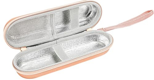 ProCase Elektrisch Zahnbürste Reiseetui, Zahnbürstenhalter Hart Hülle Kompatibel für Oral-B Pro 1000 8000/ Philips Sonicare 5100 6100 und andere Zahnbürste Tasche für Zubehör （Nur Tasche）–Rosegold