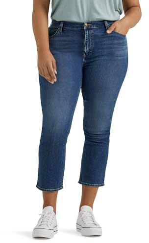 Lee Jeans Capri Leggendari Taglie Forti, Notti Chiare, 52 più Donna