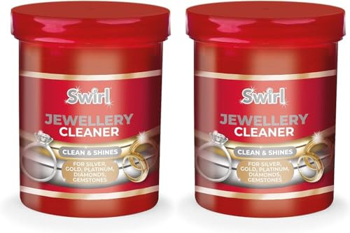 2 X 151 Liquid Jewellery Cleaner With Basket Cleans & Shines Silver Gold Diamonds 145ml (Pack of 2)