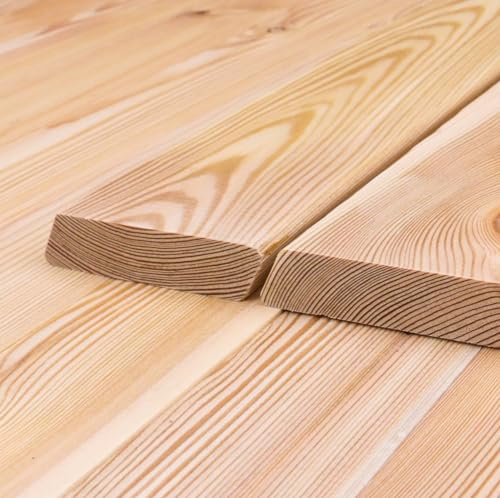 Rhombusleisten 30°, 21 x 95 mm Sibirische Lärche Fassadenprofil A/B Sortierung (Länge 1.5m) 10-er Pack