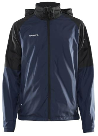 Craft CORE UNIFY Windjacka | Vindjacka herr XL | Blaze/Black | Med mjukt nätfoder | 2 fickor med dragkedja | justerbar huva | vindjacka män lätt | vindjacka män