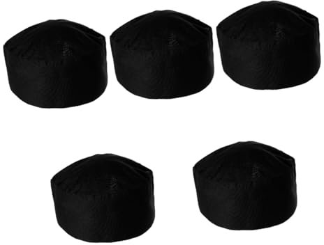 PACKOVE 5piezas Gorro De Chef Transpirable para Cocina y Cómodo para Chefs y Cocineros Restaurantes y Escuelas De Gastronomía