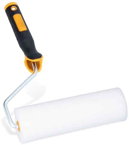 10x Schaumwalze 18 cm Schaumrolle Ersatzwalze Lackierwalze Lackierrolle Malerset Farbe Lack Beize Farbbügel Farbroller Set Schaumstoff Malerei Renovierung