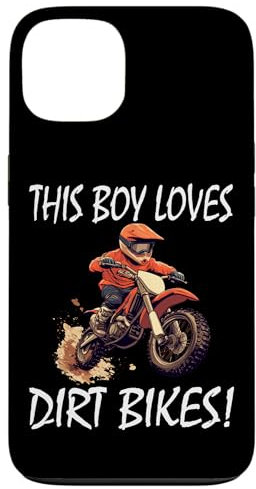 Este chico ama las motos de cross, Kids Dirt Bike Carcasa para iPhone 13