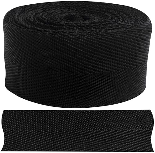 AERZETIX - Galonband 4 Meter x 50 mm - Polypropylen - Farbe Schwarz - für Verschiedene Nähprojekte zur Dekoration und für kreative Hobbys