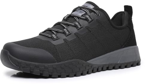 TRAILBLITZ Walking Shoes Mens Lightweight Non Slip Comfortable Hiking Boots Climbing Trekking Outdoor Camping Trainers Mesh Lining Casual Men's Lace-Ups