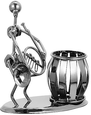 Tofficu 1 Stück Nordic Iron Art Stifthalter Dekorativer Pinselhalter für Schreibtisch Eleganter Aufbewahrungsbehälter Silber für Schule Stabiler Stifthalter für Schreibwaren und Utensilien