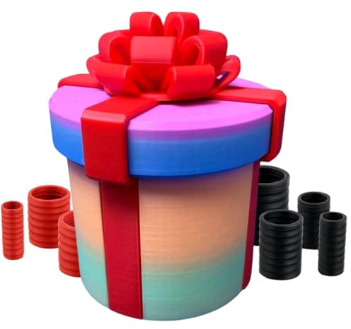 Nervige Geschenkbox, Ärgerliche Verschachtelte Schrauben Geschenkbox, Geschenkboxs Mit Twist Speicher Streichbox Rätsel Streich-Nistkasten Für Bargeld & Überraschungen| Für Geburtstag, weihnachtens