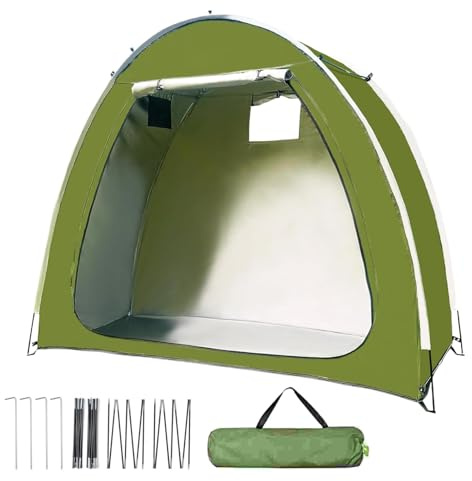 Waterproof Bike Tent - Lightweight Motorcycle Storage Shed for Garden Lawn Patio Camping - Reusable Bike Shelter for Outdoor Protection