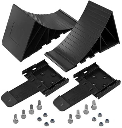 Blocco ruota controllo Skid Resist Base Chock Pad pneumatico con supporto blocco di arresto cunei stabilizzanti