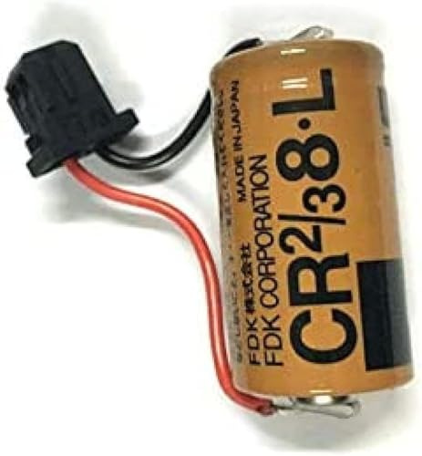 1st med svart huvud kompatibel, för Fuji CR2/3 8.L 3V PLC litiumbatteri FDK CR2/38.L