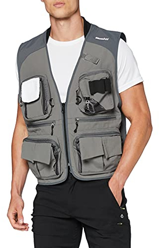 Snowbee Men's Superlight Fly Vest, Sage Green/Grey, M UK