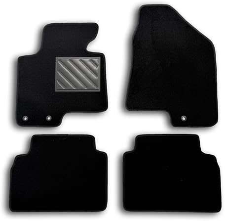 MTC Fußmatten für Hyundai IX35 ab 2010, Fix, ovale Passform nach Maß, rutschfest, Fersenschoner aus PVC